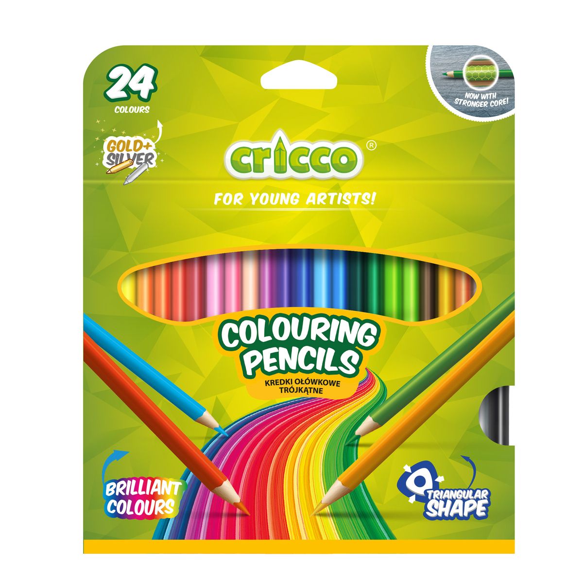 Kredki ołówkowe Cricco 24 kol.