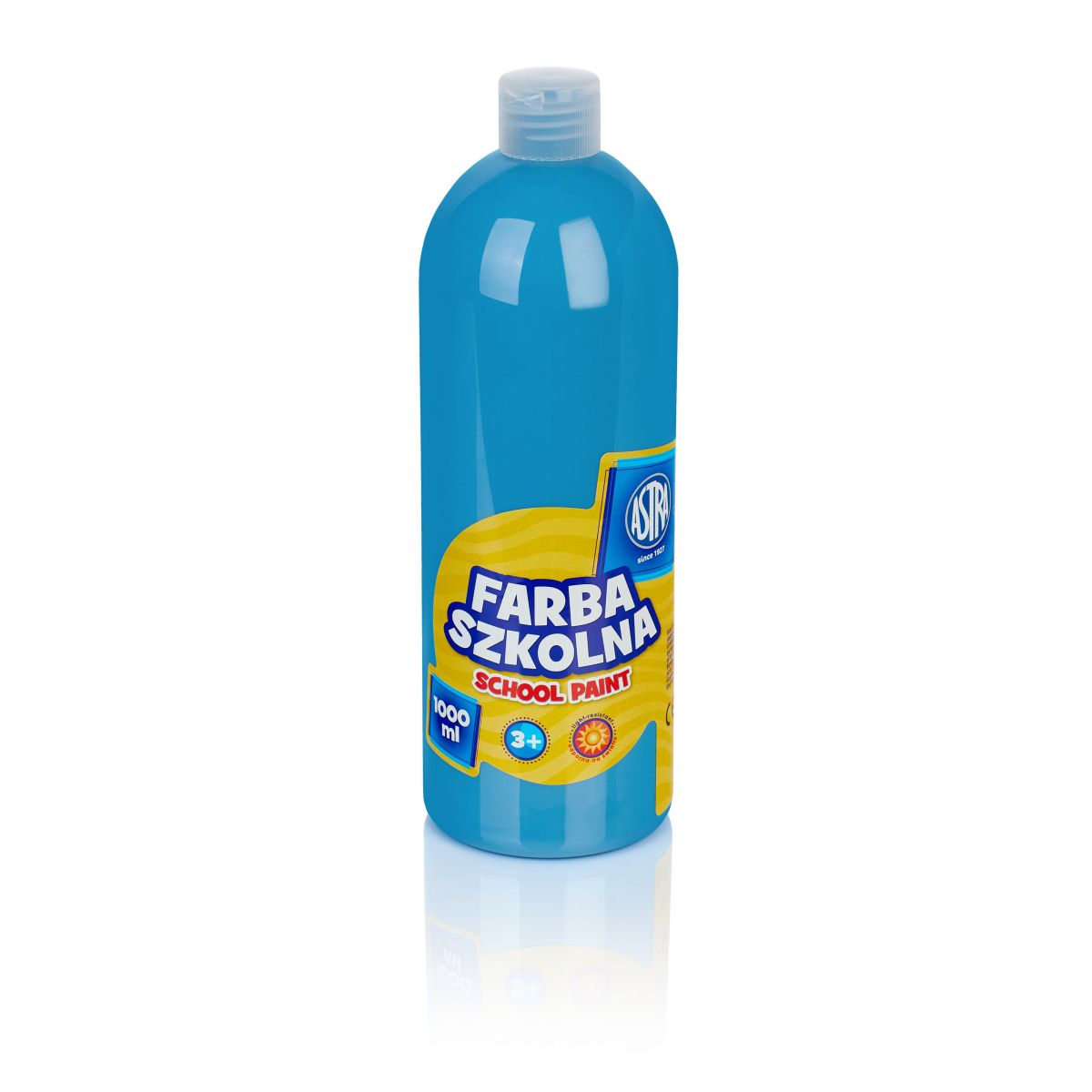 Farby plakatowe Astra szkolne kolor: niebieski 1000ml 1 kolor.