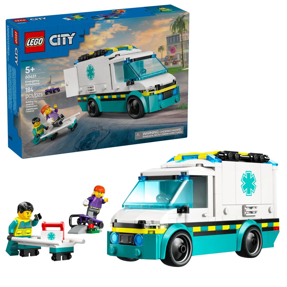 Klocki konstrukcyjne Lego City Karetka pogotowia (60451)