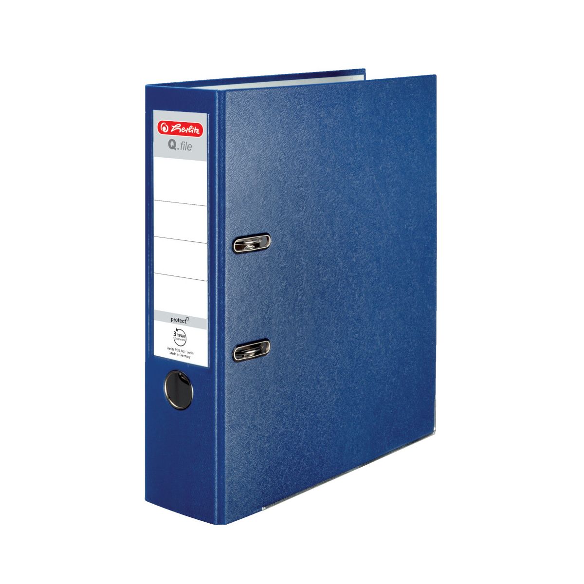 Segregator dźwigniowy Herlitz Q. file Standard A4 80mm niebieski (0011167418)