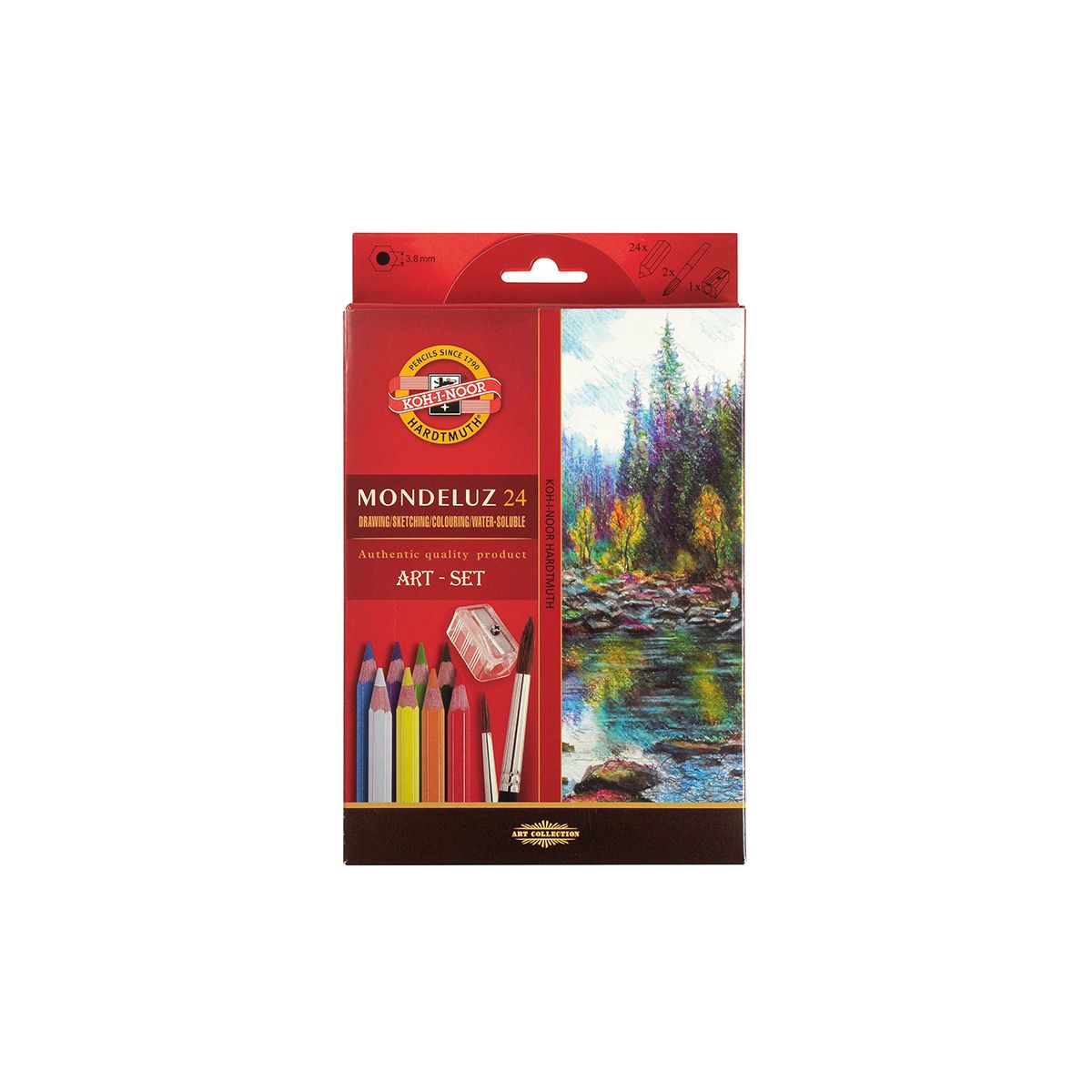 Kredki akwarelowe mondeluz 24 kol. Koh-I-Noor (3711)