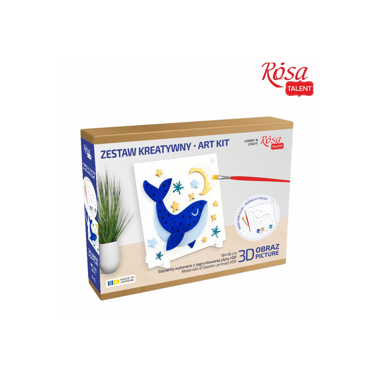 Zestaw plastyczny Rosa Wieloryb 3d
