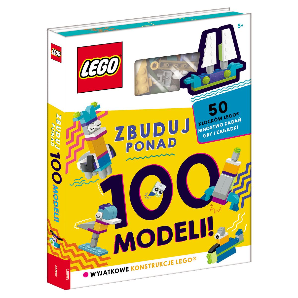 Książka dla dzieci Ameet LEGO® Iconic. Zbuduj ponad 100 modeli! (LQB6601)