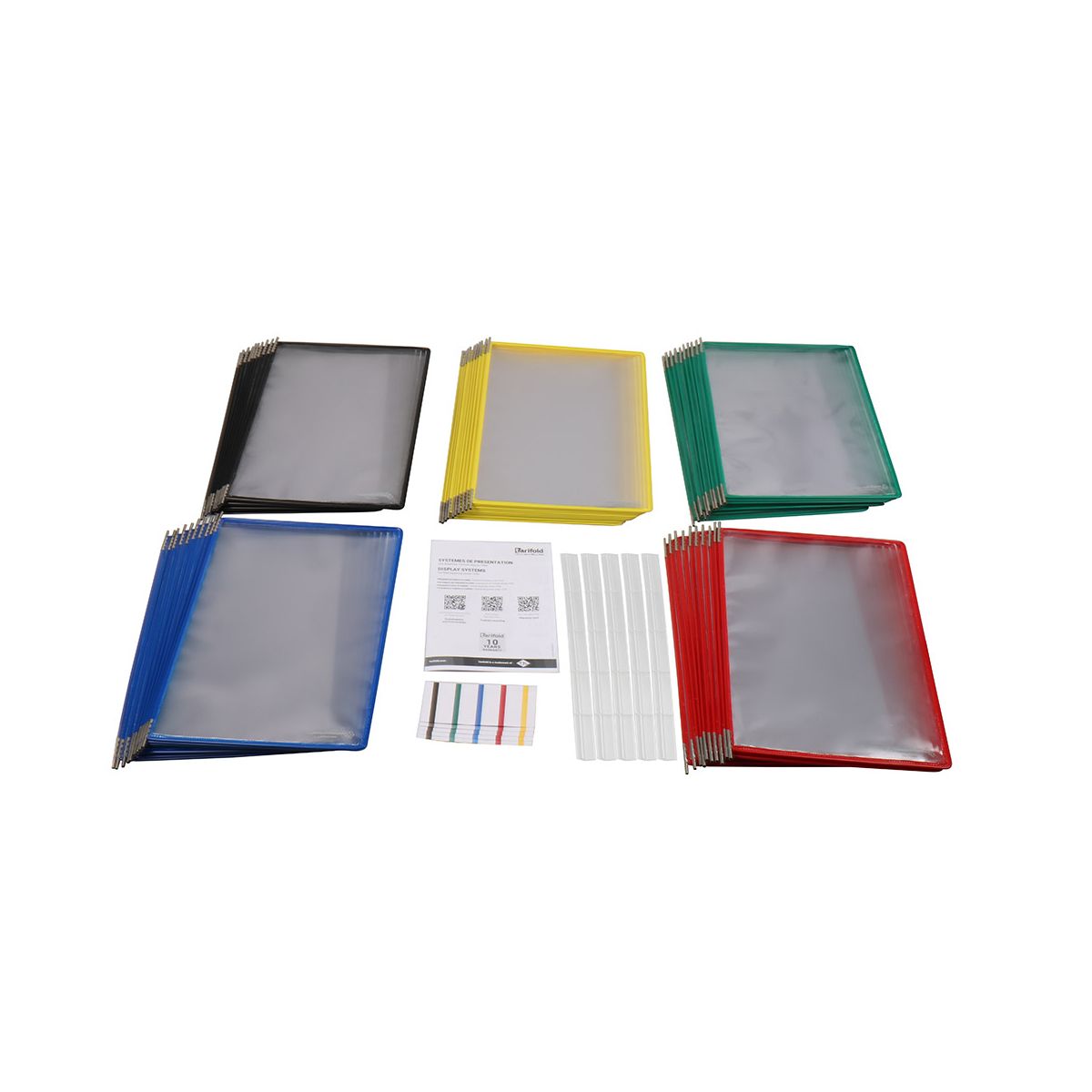 Panele prezentacyjne Tarifold A4 10 szt. żółte (114004TR)