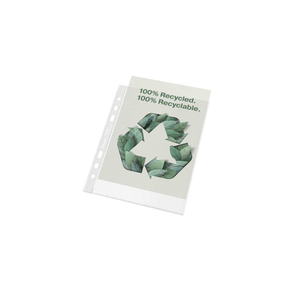 Koszulki na dokumenty Esselte Recycled groszkowe A5 kolor: bezbarwny typu U 70 mic. (627495)
