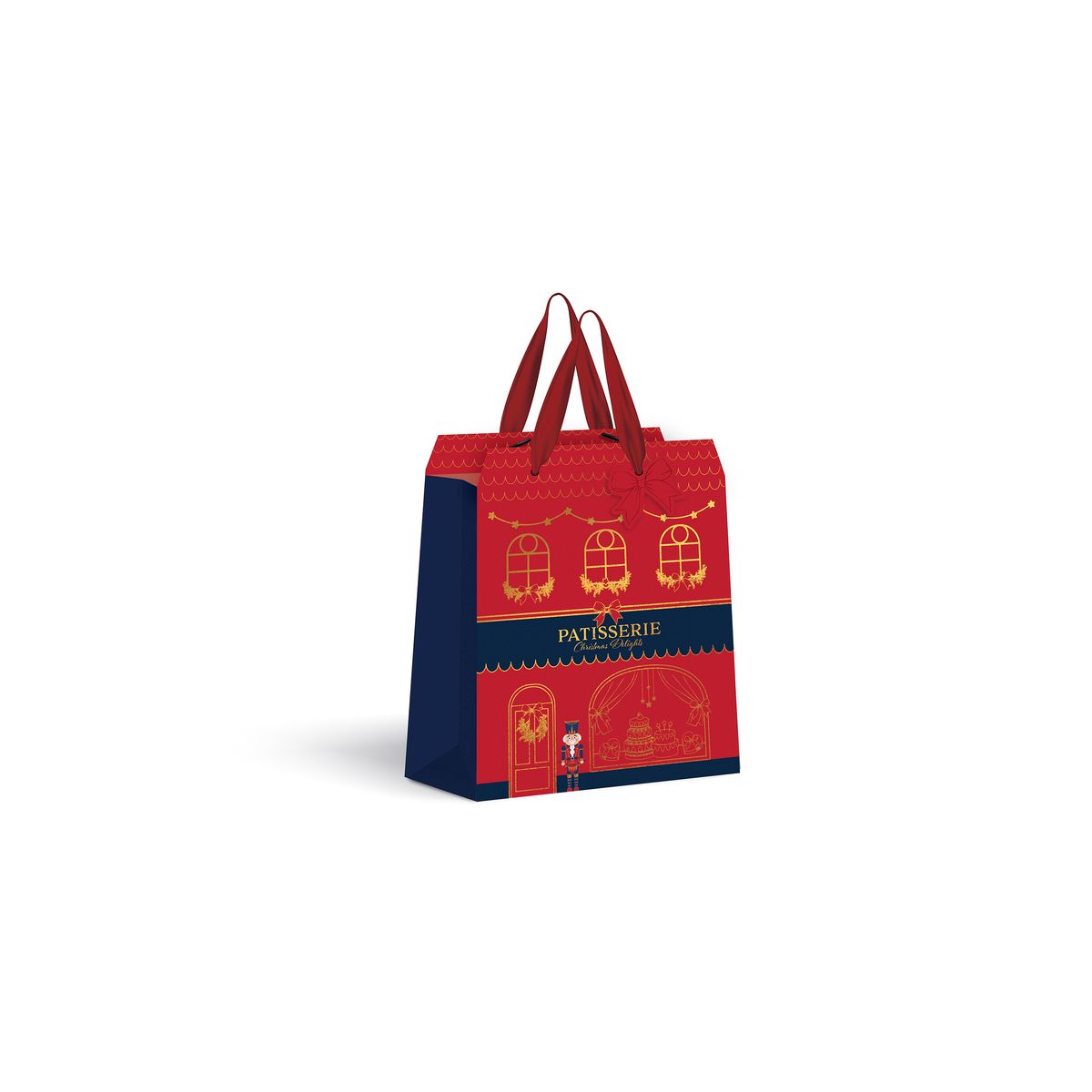 Torba prezentowa mini BOŻE NARODZENIE [mm:] 140x170x 70 Interdruk (190G)