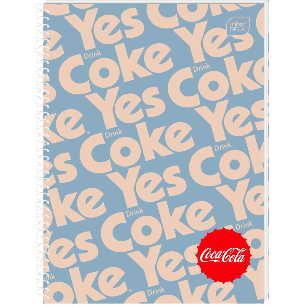 Kołozeszyt (kołobrulion) Interdruk COCA COLA HYBRID A4 100k. 70g krata