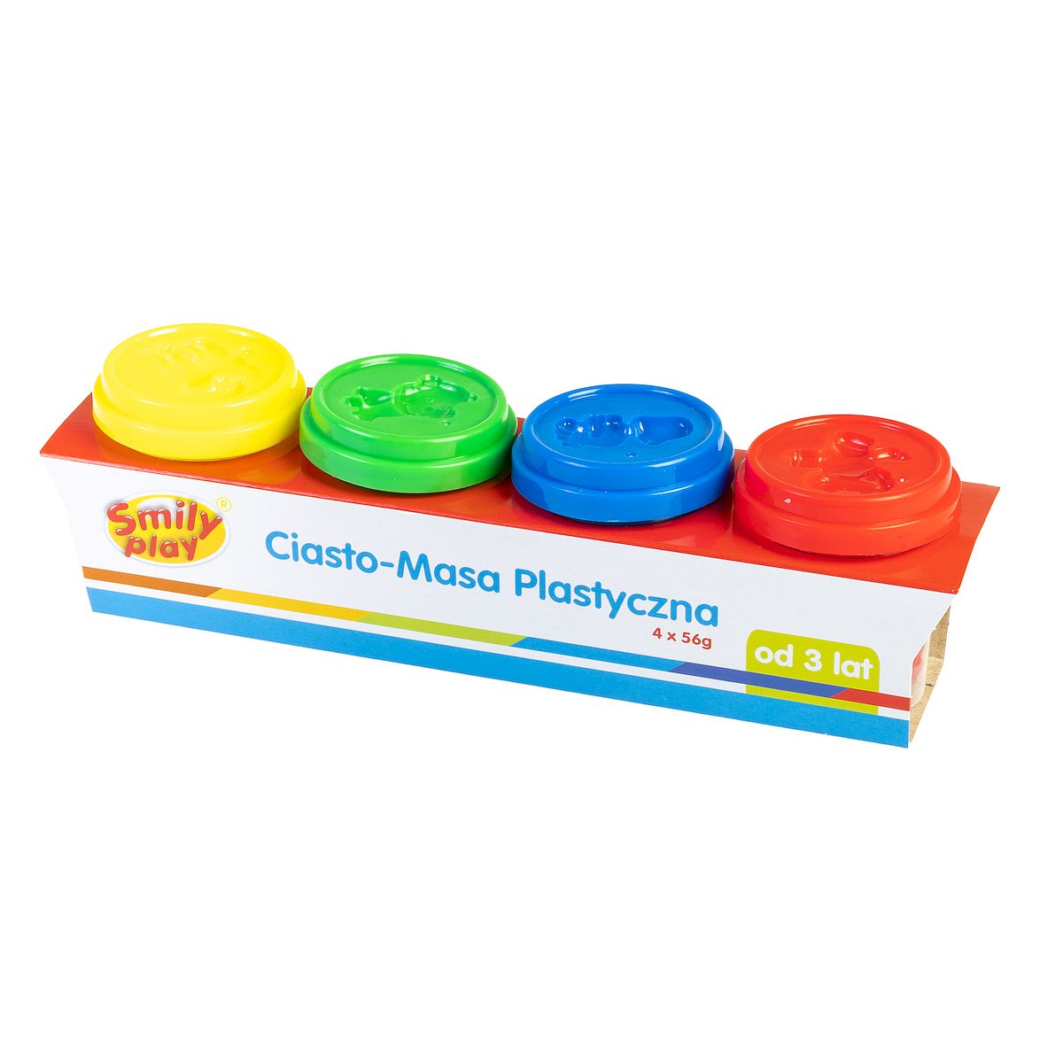 Plastelina Smily Play 4 kol. 4 tuby ciasto-masa mix 56g (SP83347)