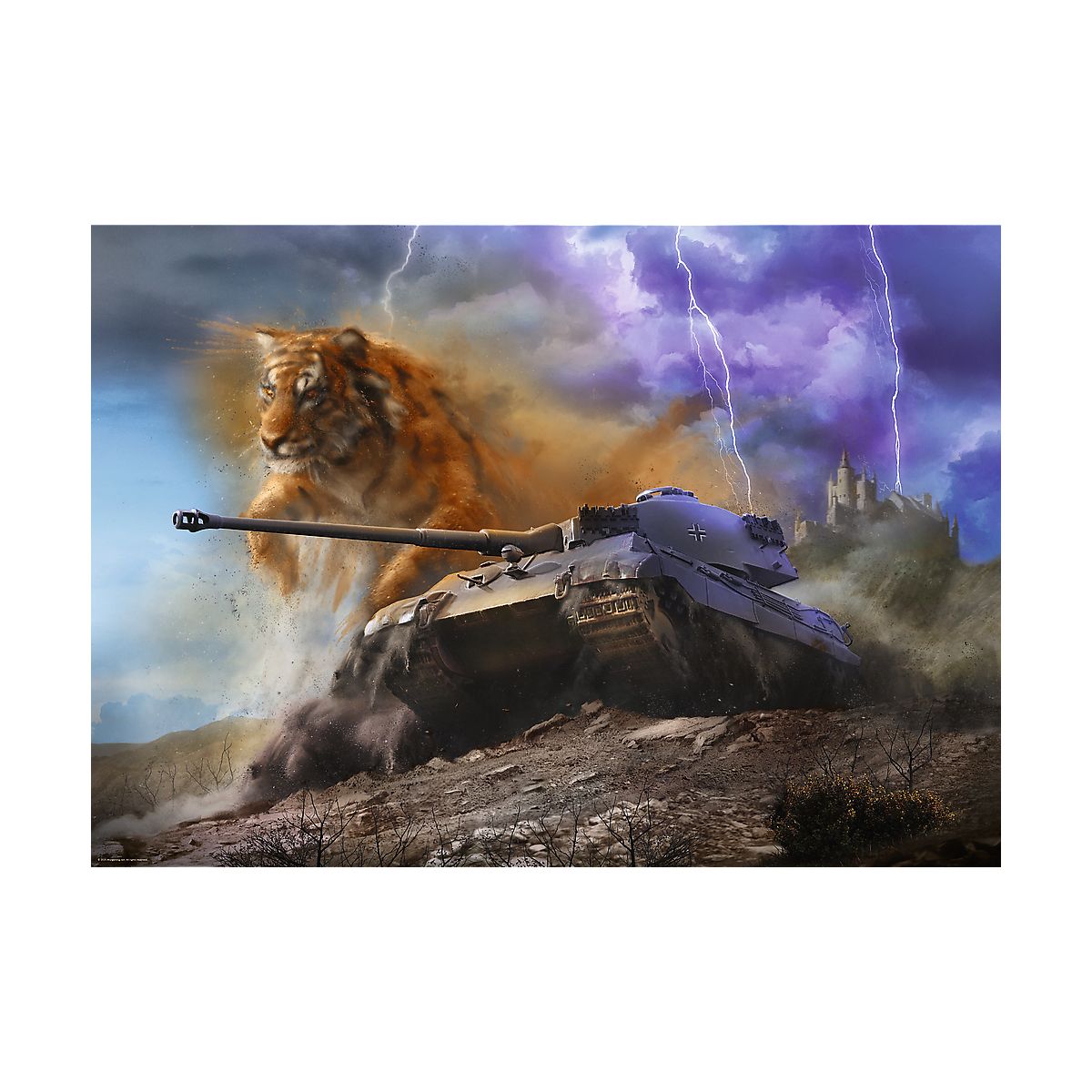 Puzzle premium plus World of Tanks: Tygrys II 1000 el. Trefl (12089)