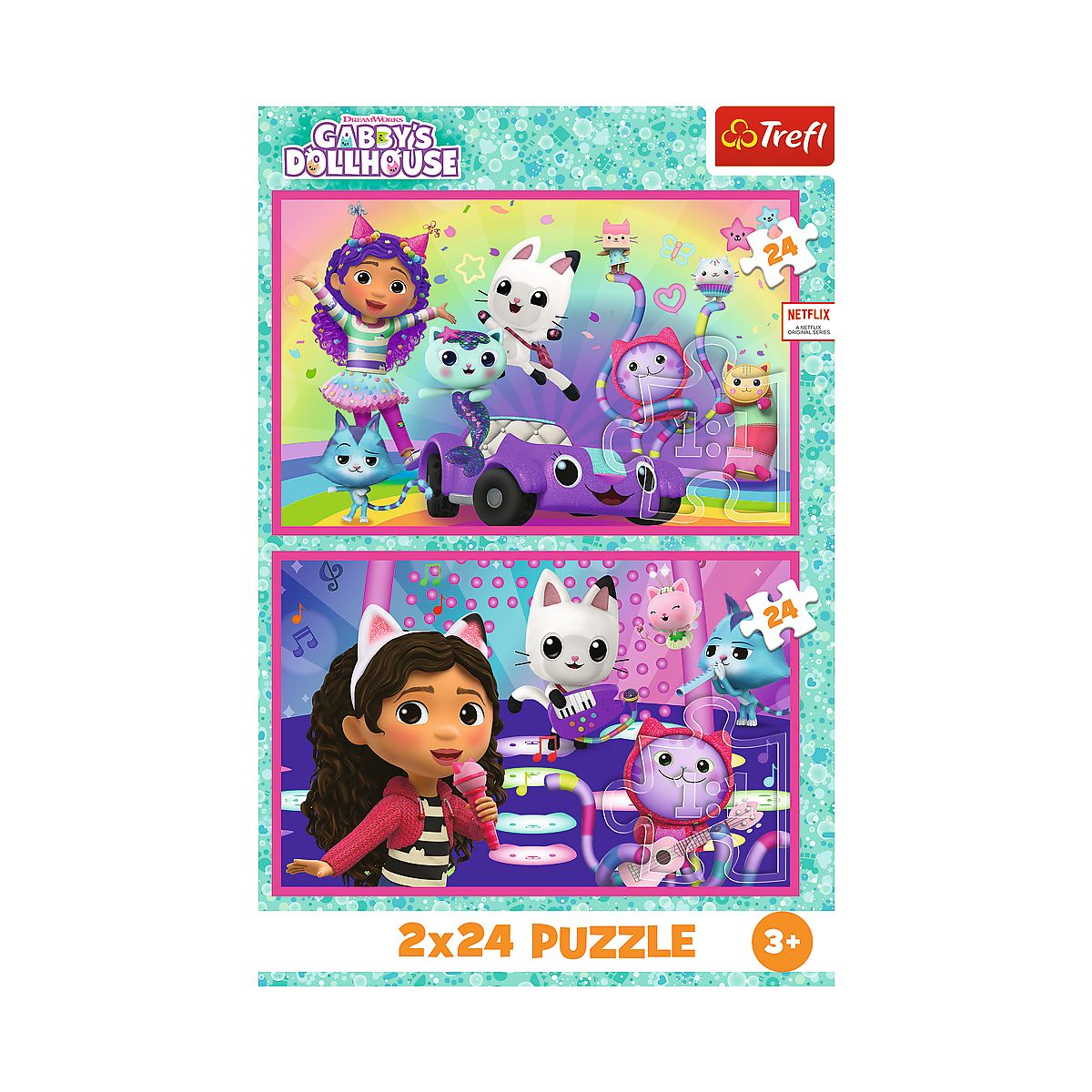 Puzzle Zabawy z Gabby 2x24 el. Trefl (34433)