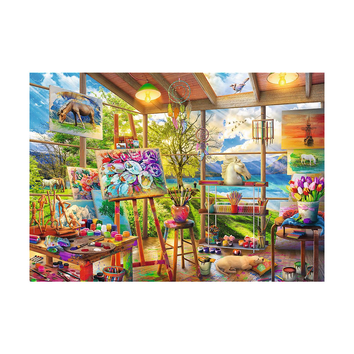 Puzzle Trefl Sztuka malowania 2x500 el. (37530)