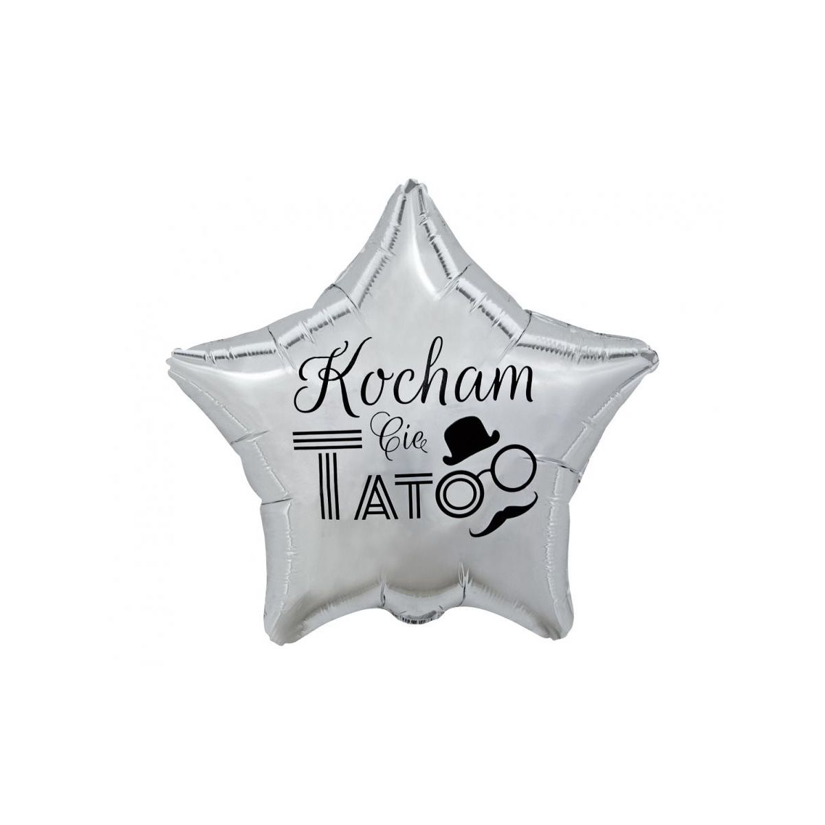 Balon foliowy Godan Kocham Cię Tato (srebrny) 19cal (FG-GKCS)