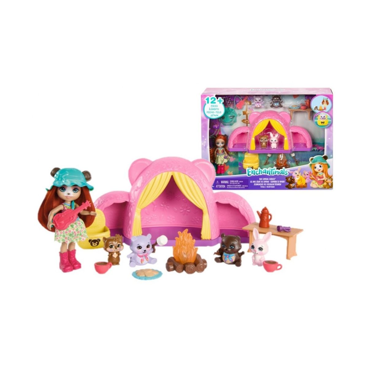 Lalka Mattel Enchantimals Wycieczka pod namioty [mm:] 150 (HTW71)