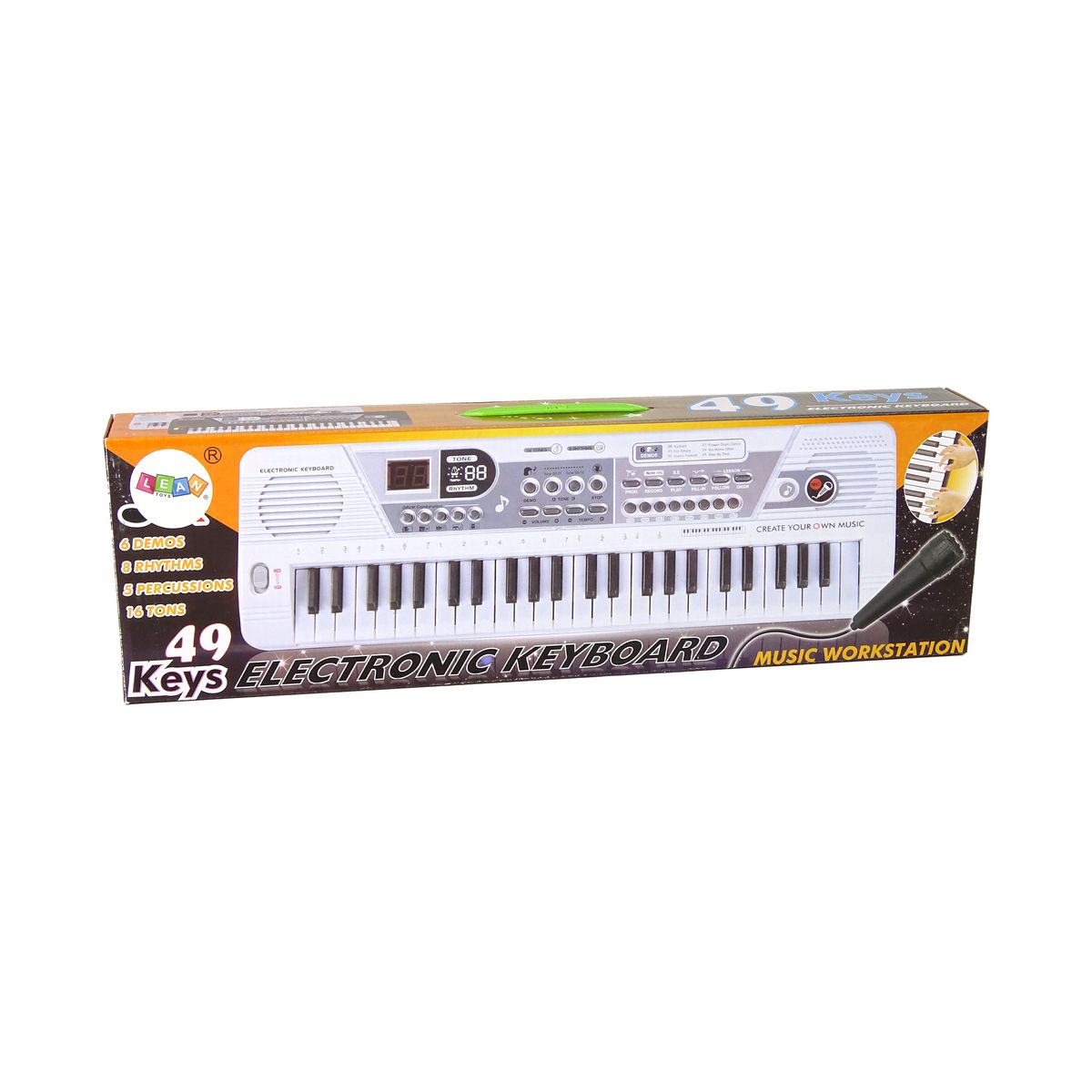 Organy Lean Keyboard MQ4919 Mikrofon Organki 49 Klawiszy (14615)