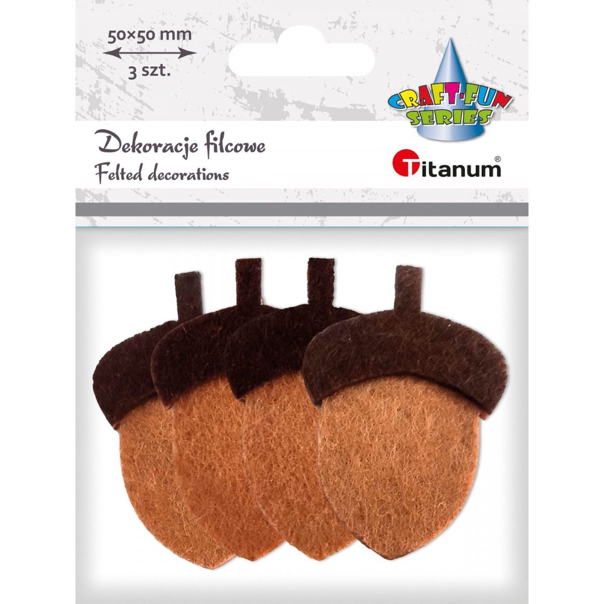 Ozdoba filcowa Craft-Fun Series Żołędzie Titanum (EA974)