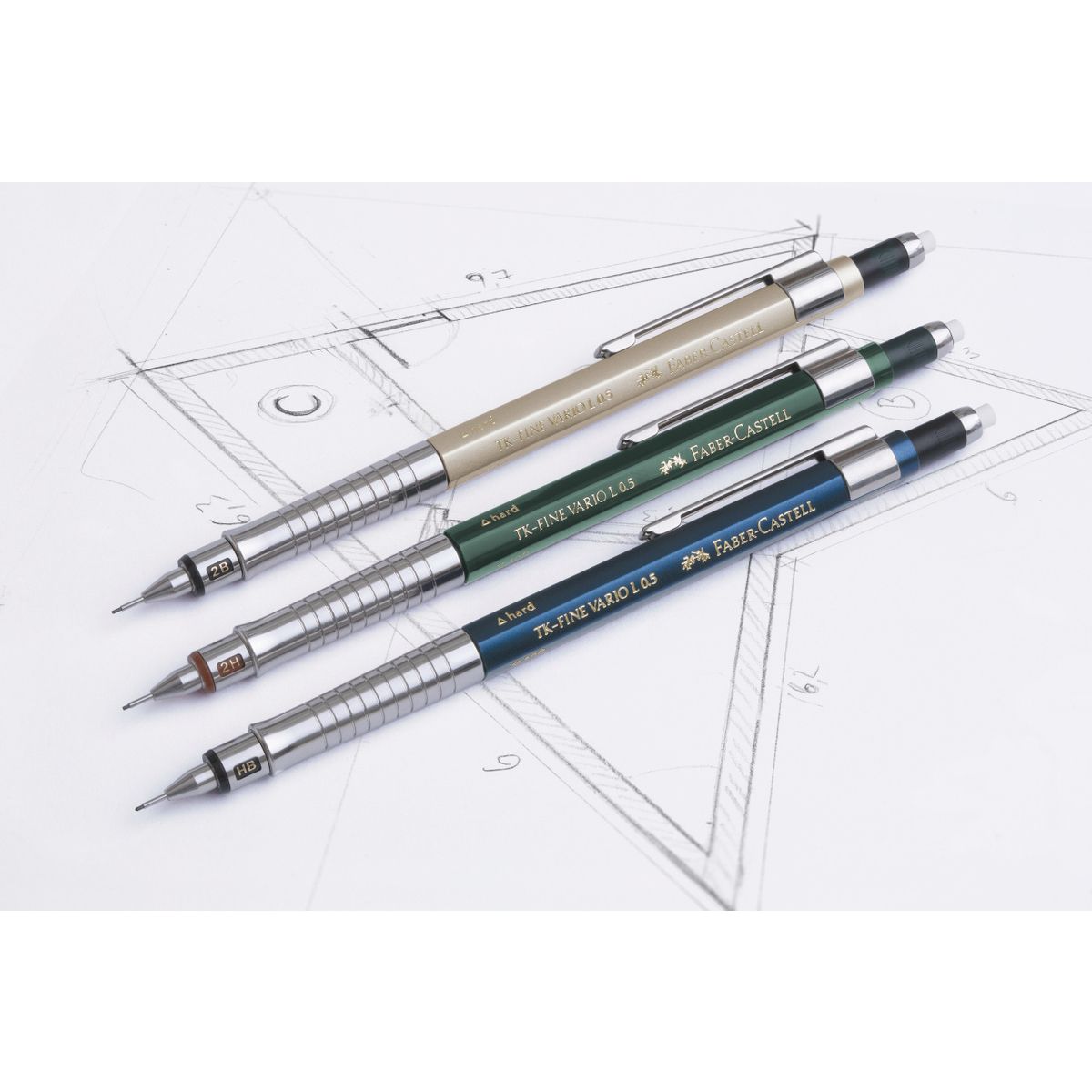 Ołówek automatyczny Faber Castell TK-FINE VARIO L w plastikowym etui 0,7mm (135700FC)