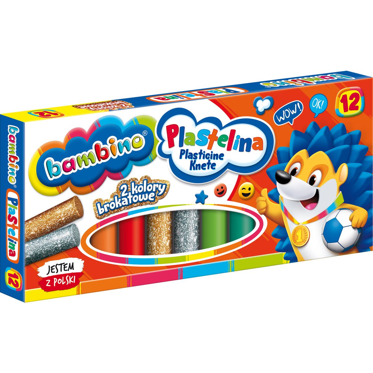 Plastelina 12 kol. BAMBINO mix St.Majewski