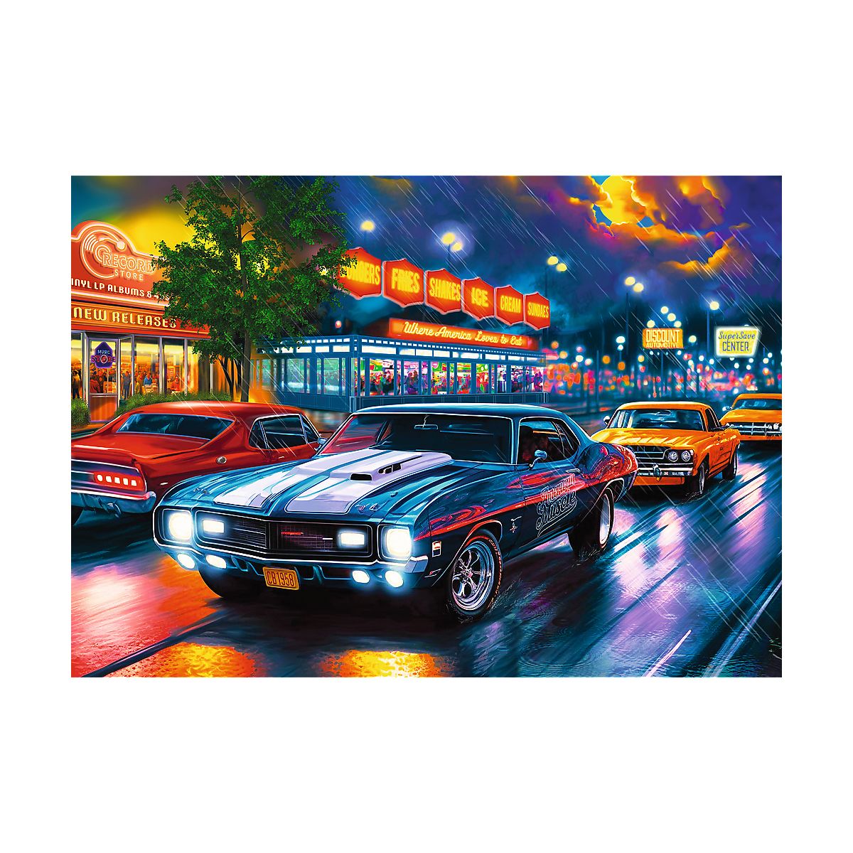 Puzzle Premium Plus Nocna przejażdżka 1000 el. Trefl (12076)