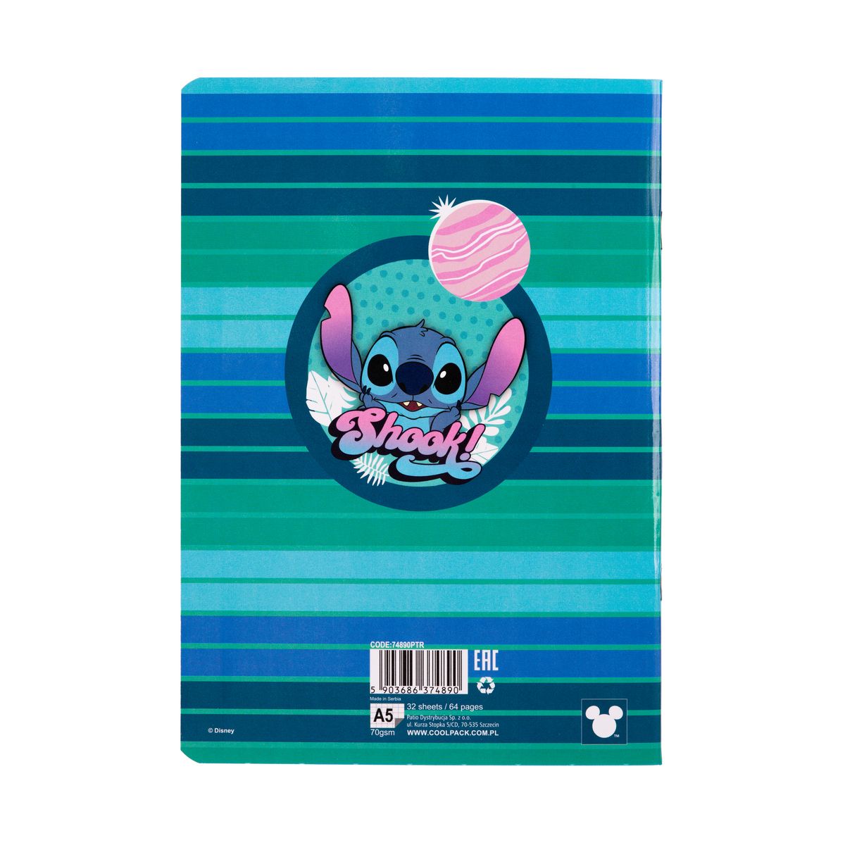 Zeszyt Patio Disney STITCH A5 32k. krata (74890PTR)