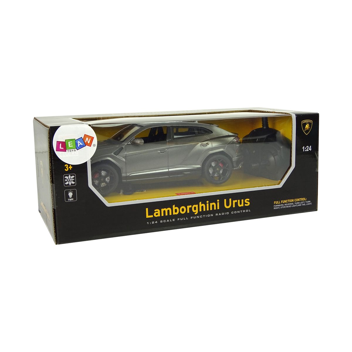 Samochód Lean R/C 1:24 Lamborghini Urus Czerwony 2.4 G Światła (9732)