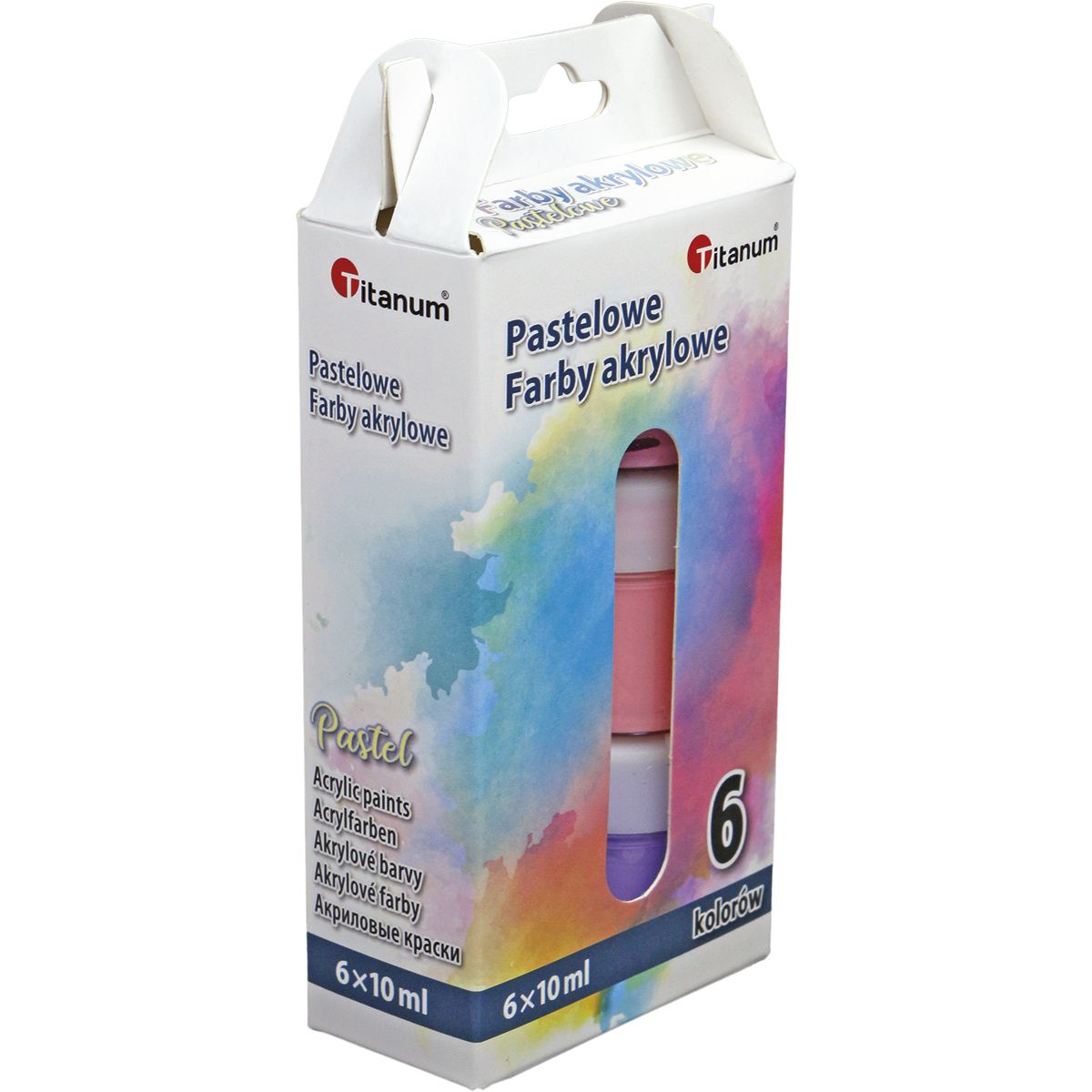 Farba akrylowa Titanum pastelowe kolor: mix 10ml (04230380)