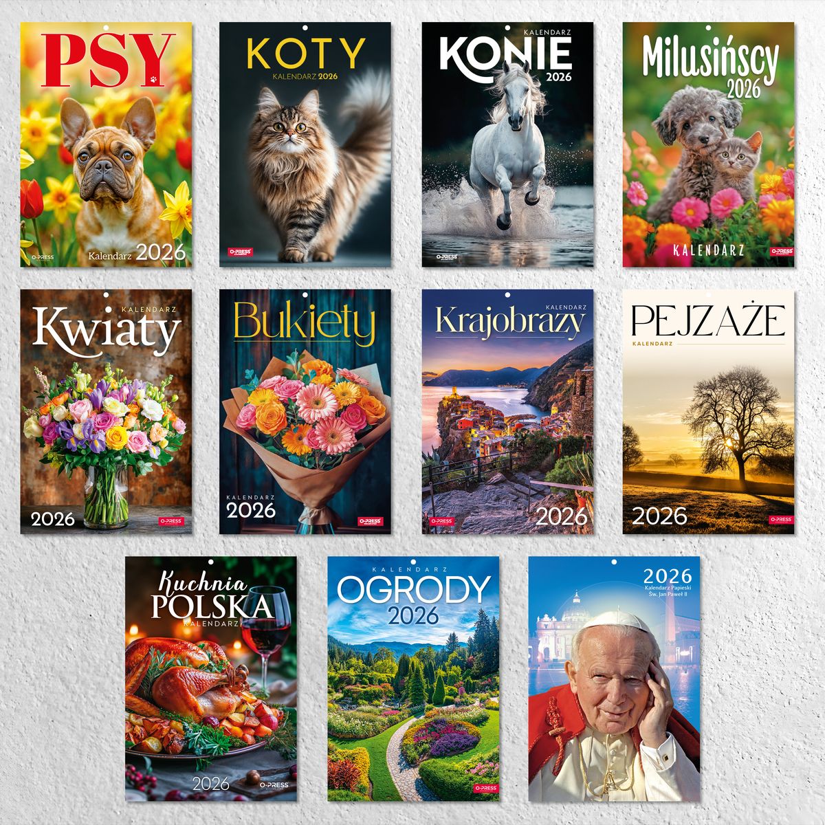 Kalendarz ścienny (401000) k:2915-377 A4 PSY A4 Press (5904830713374)
