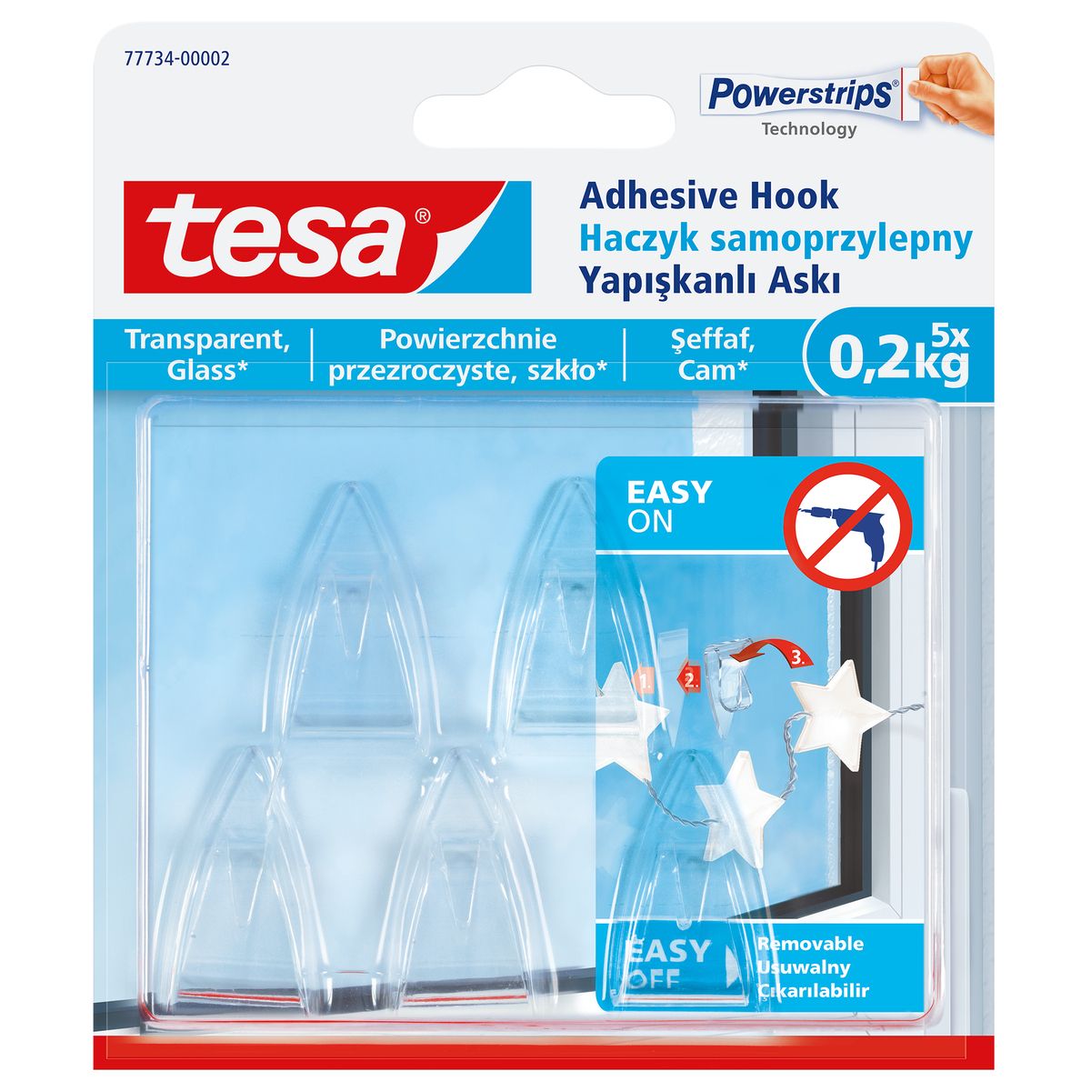 Plaster samoprzylepny Tesa haczyki dekoracyjne (77734)