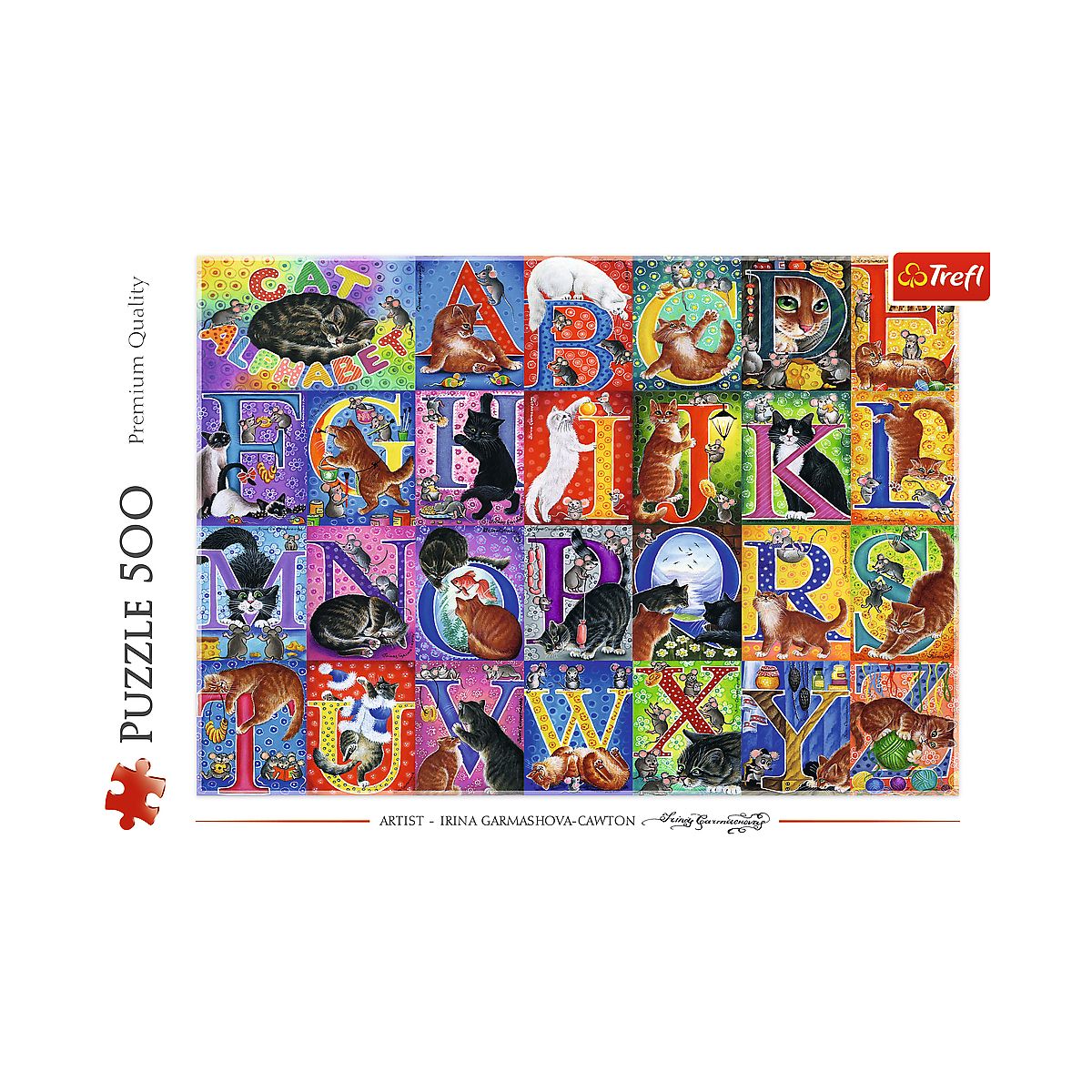 Puzzle Koci alfabet 500 el. Trefl (37527)