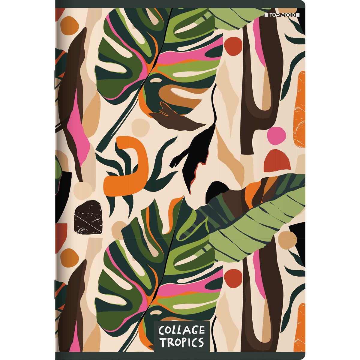 Zeszyt Top 2000 COLLAGE TROPICS A5 96k. 70g linia (400157940)