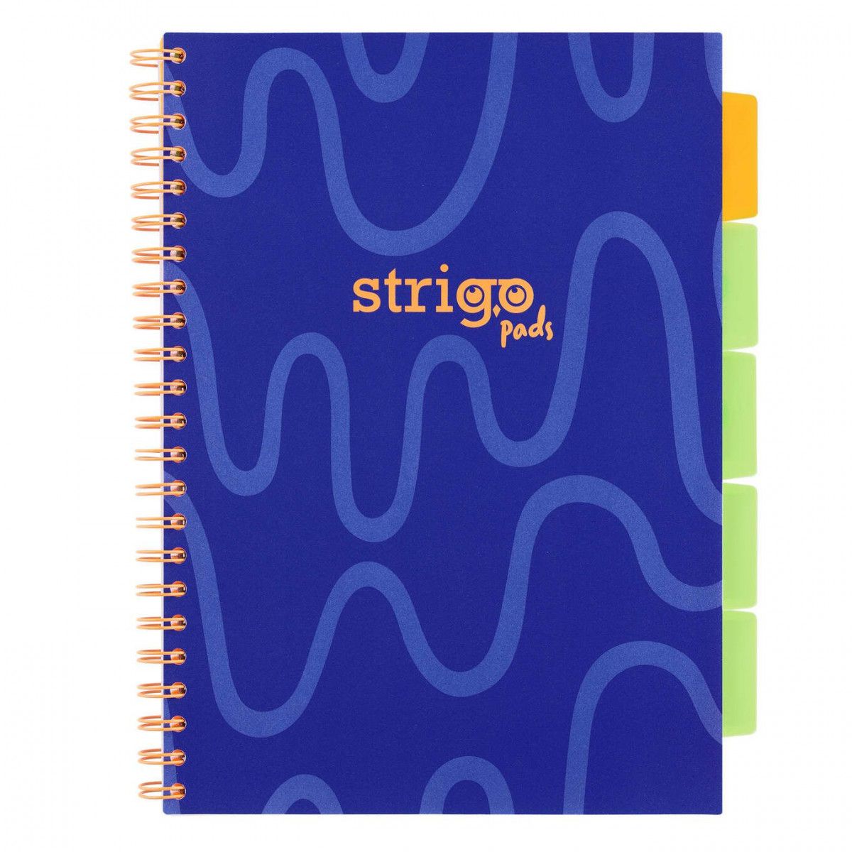 Kołozeszyt (kołobrulion) Strigo PADS NEON GRANATOWY A4 100k. 80g krata (PADS009)