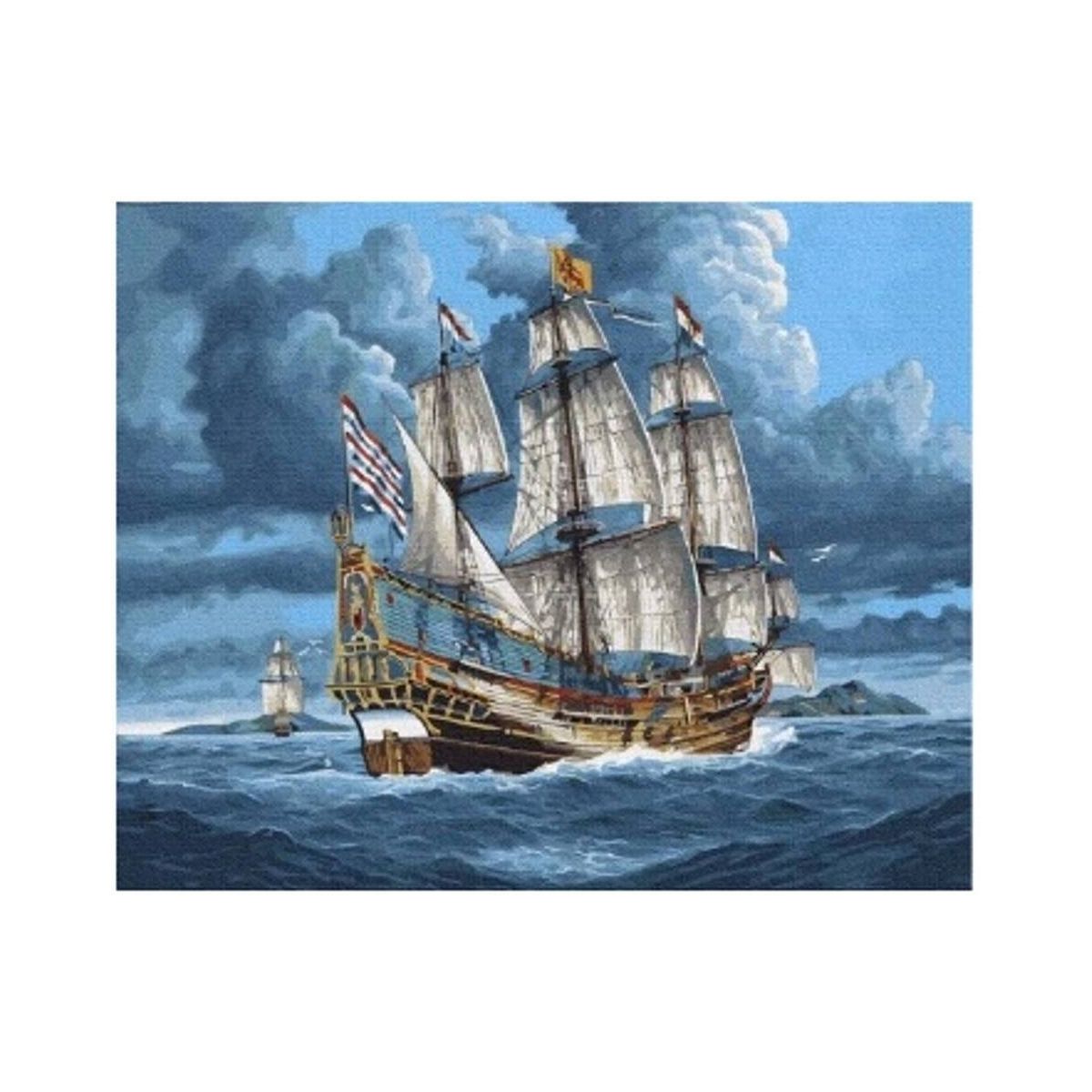 Zestaw kreatywny Norimpex malowanie po numerach - statek Galeon 40x50cm (NO-1009442)