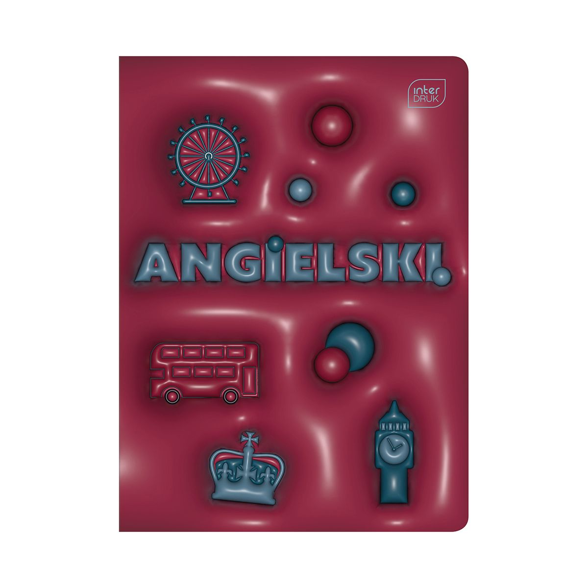 Zeszyt tematyczny Interdruk HYBRID J.ANGIELSKI A5 60k. 70g krata (+pigułka wiedzy)