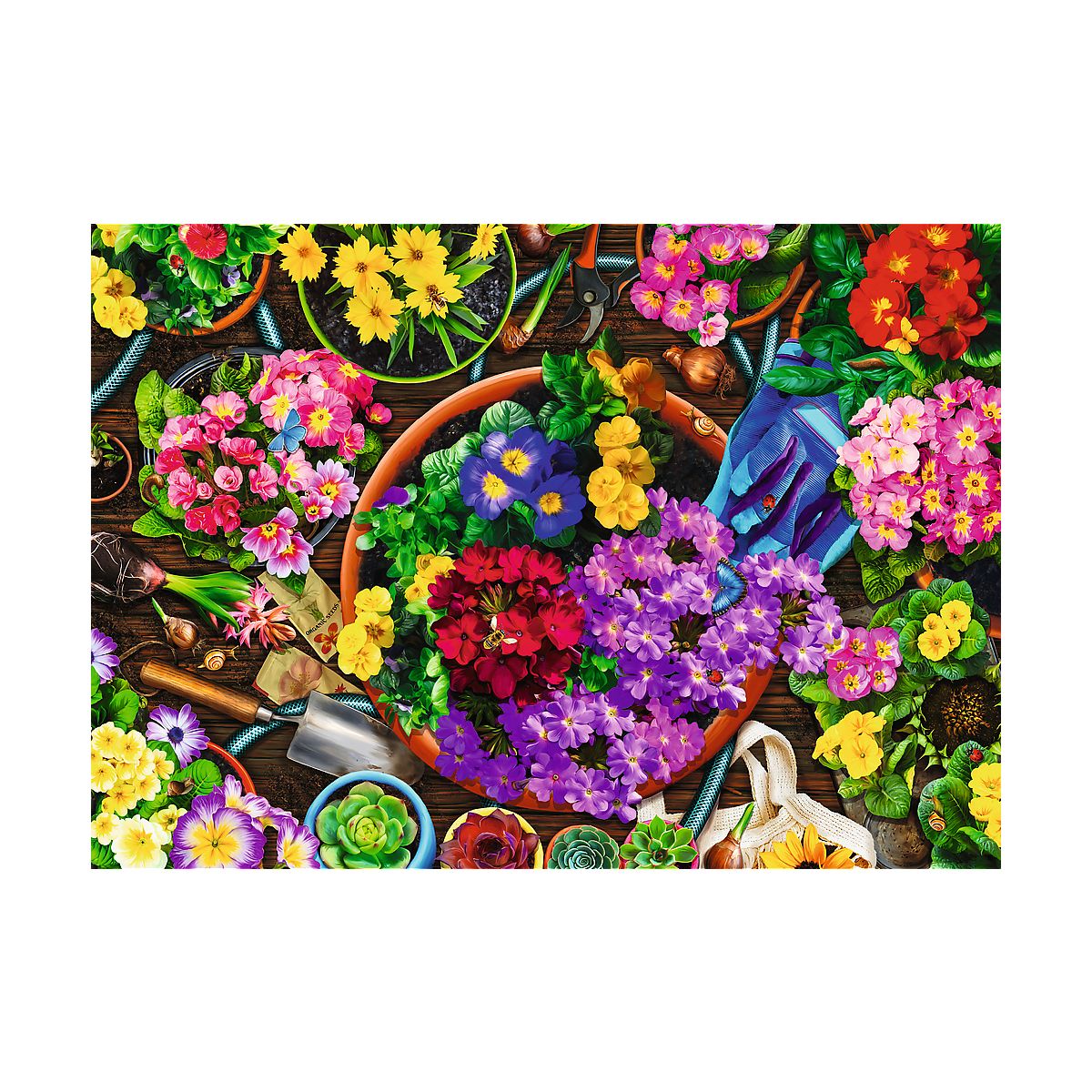 Puzzle Trefl Prace w ogrodzie 2x500 el. (37529)