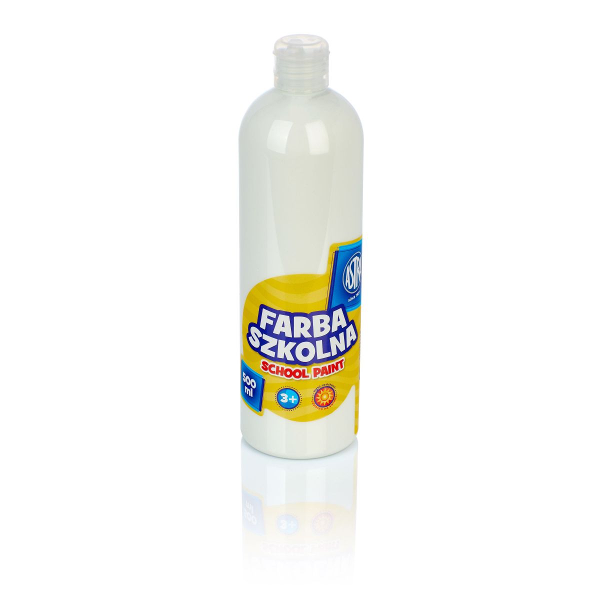 Farby plakatowe Astra kolor: biała 500ml 1 kolor.