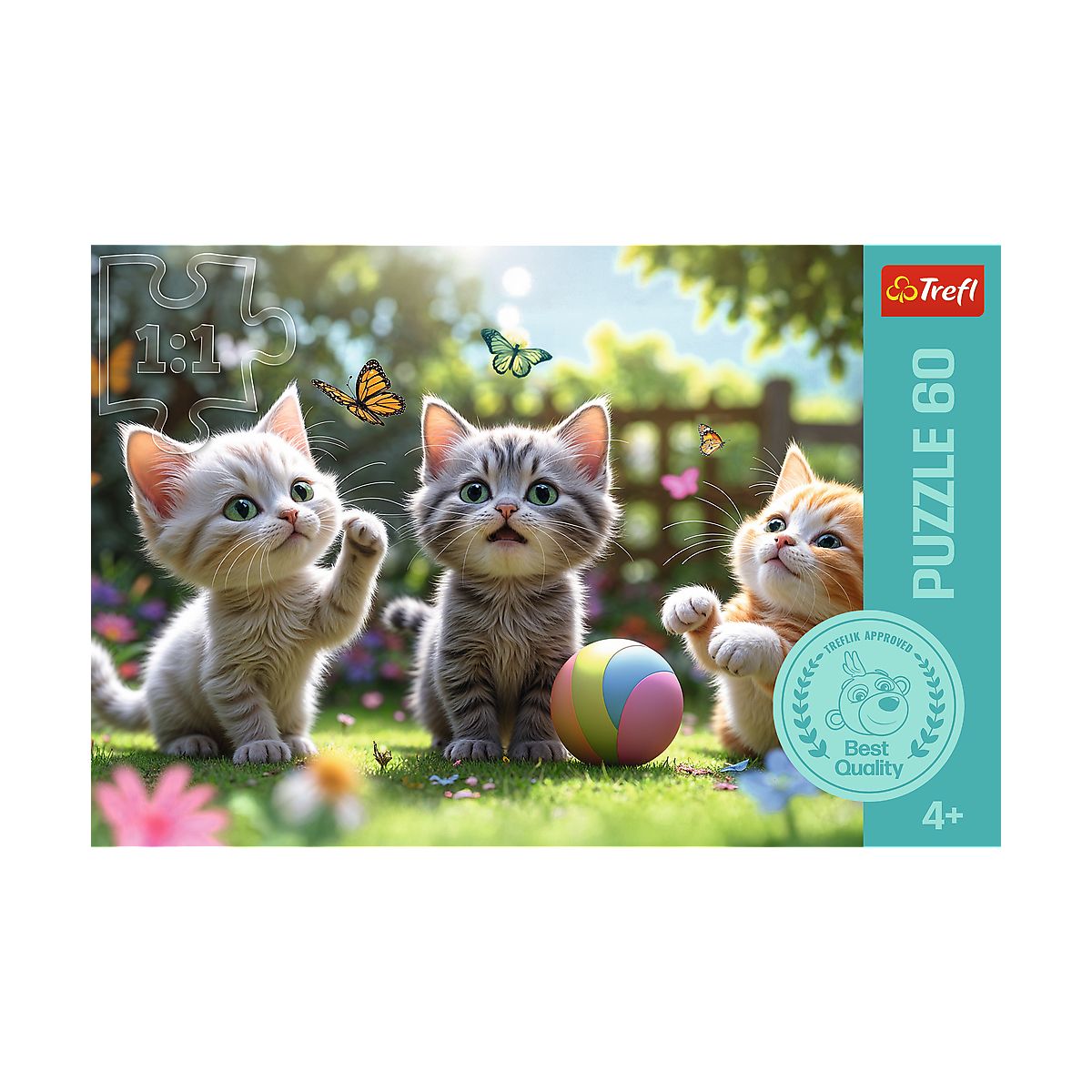 Puzzle Trzy kociaki 60 el. Trefl (17412)