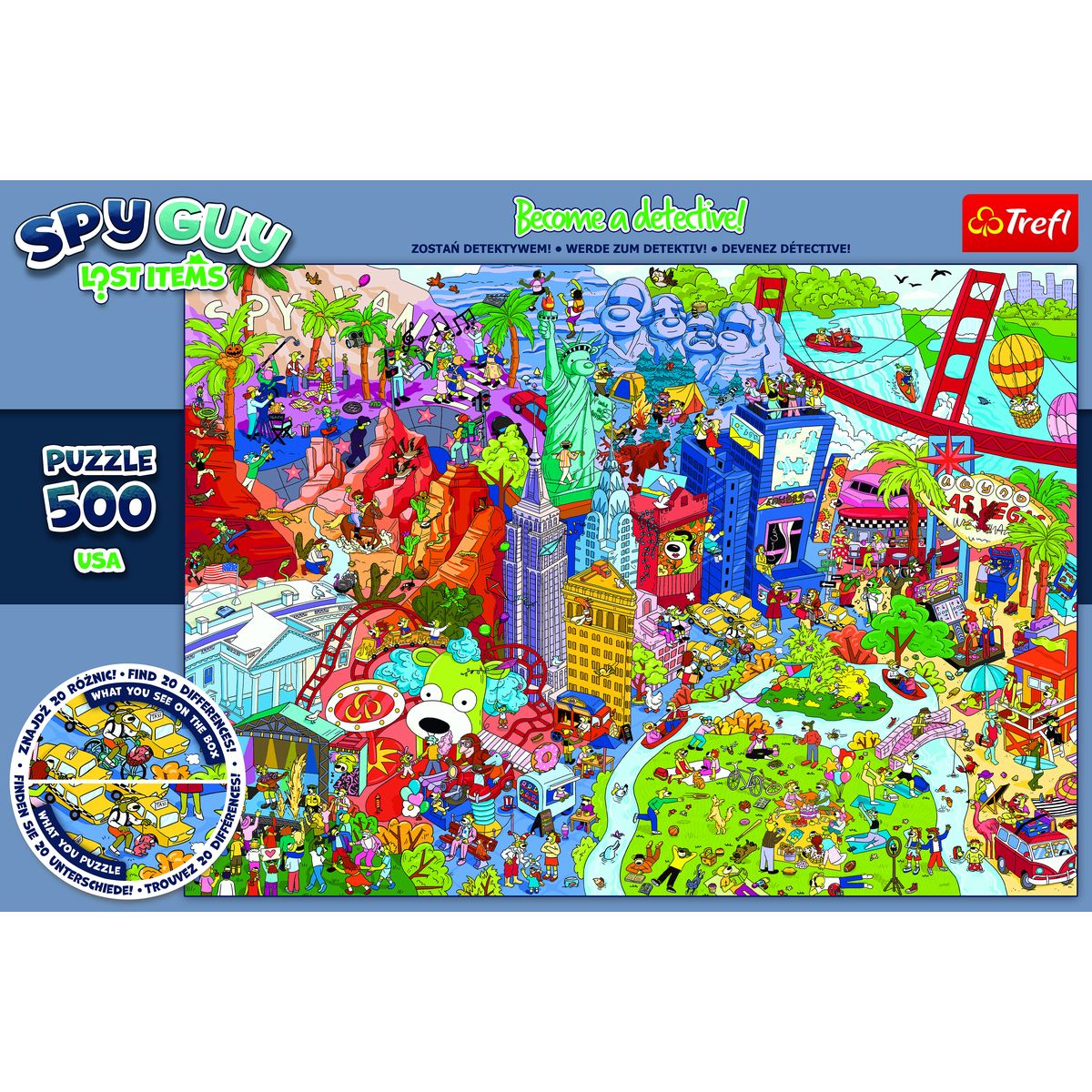 Puzzle Trefl Spy Guy Lost Items: USA (37480)