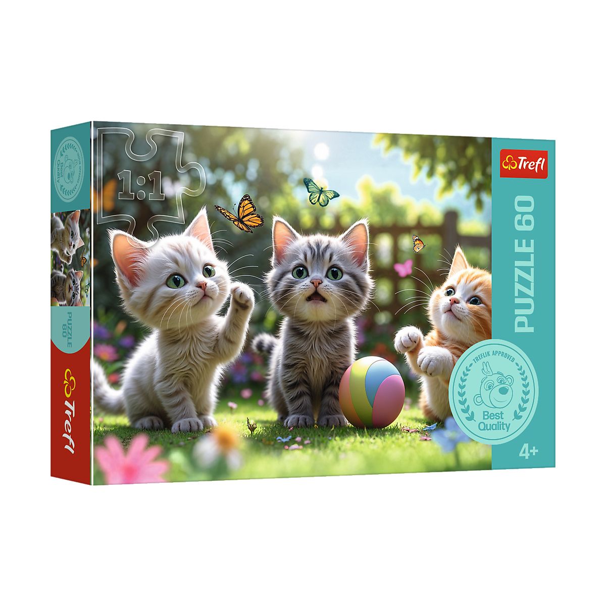 Puzzle Trzy kociaki 60 el. Trefl (17412)
