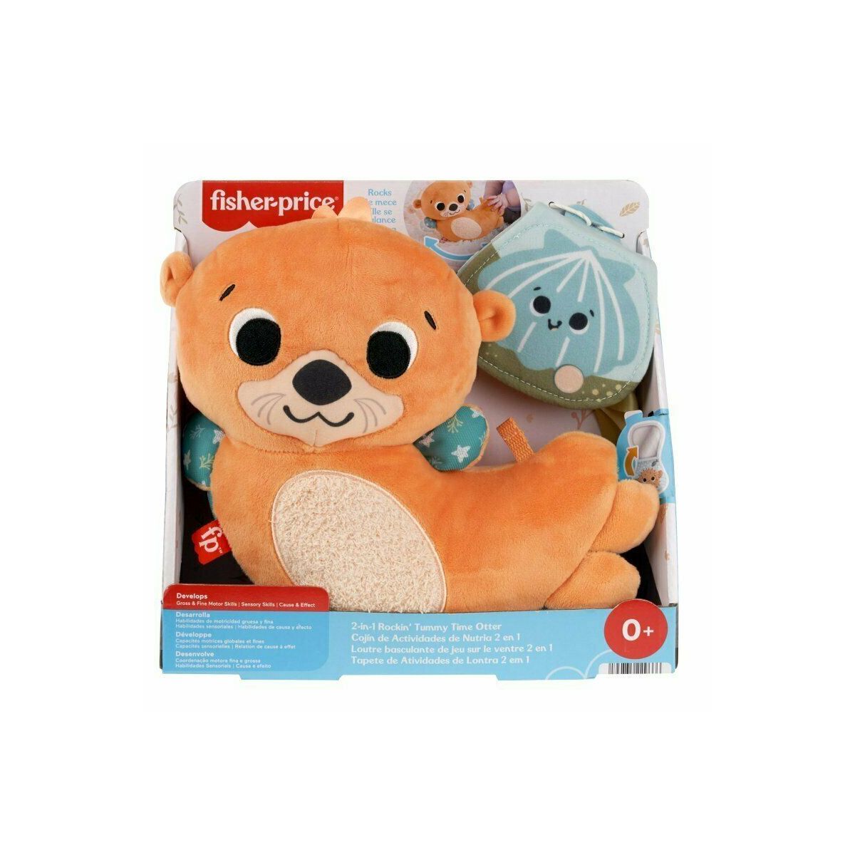 Zabawka edukacyjna Rozkołysana Wyderka 2w1 Poduszeczka Fisher Price (HXG96)