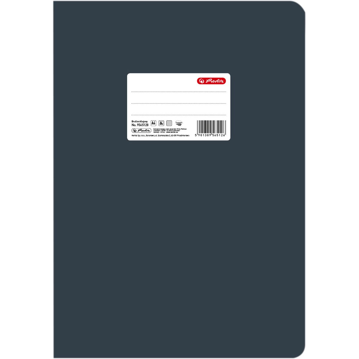 Brulion Herlitz Colors A4 96k. krata (9565128)