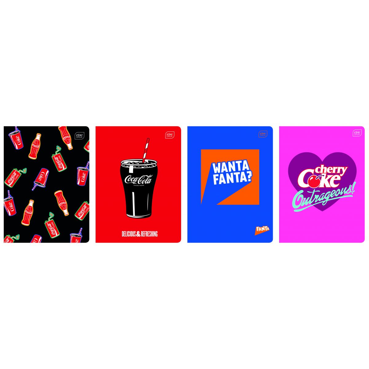 Zeszyt Interdruk COCA COLA MAT+UV A5 32k. 70g krata