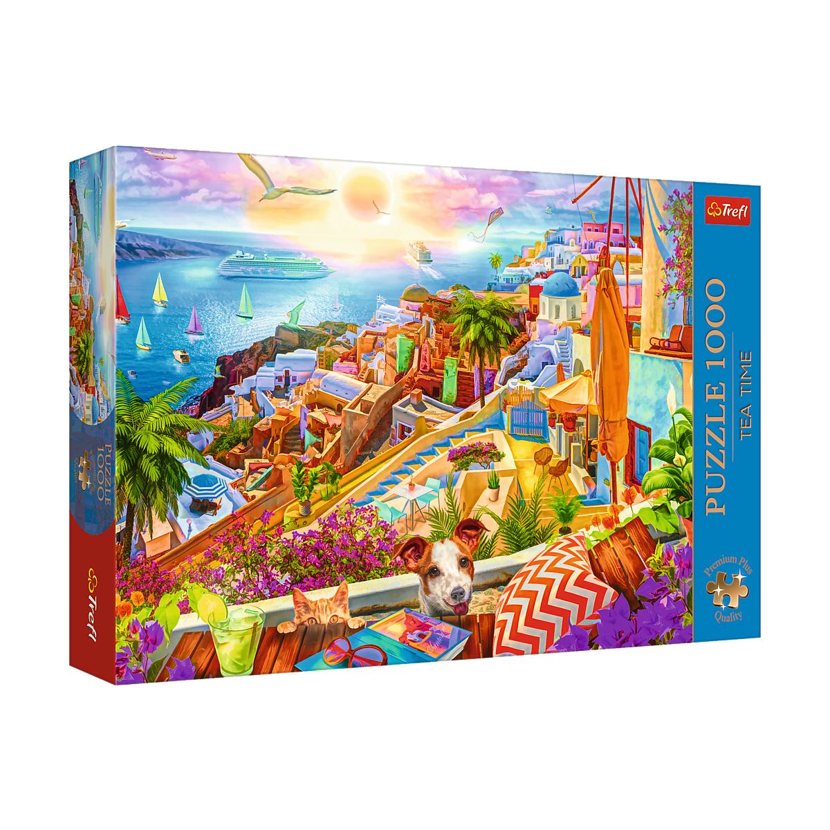 Puzzle Trefl Premium Plus Z wizytą na Santorini 1000 el. (10842)