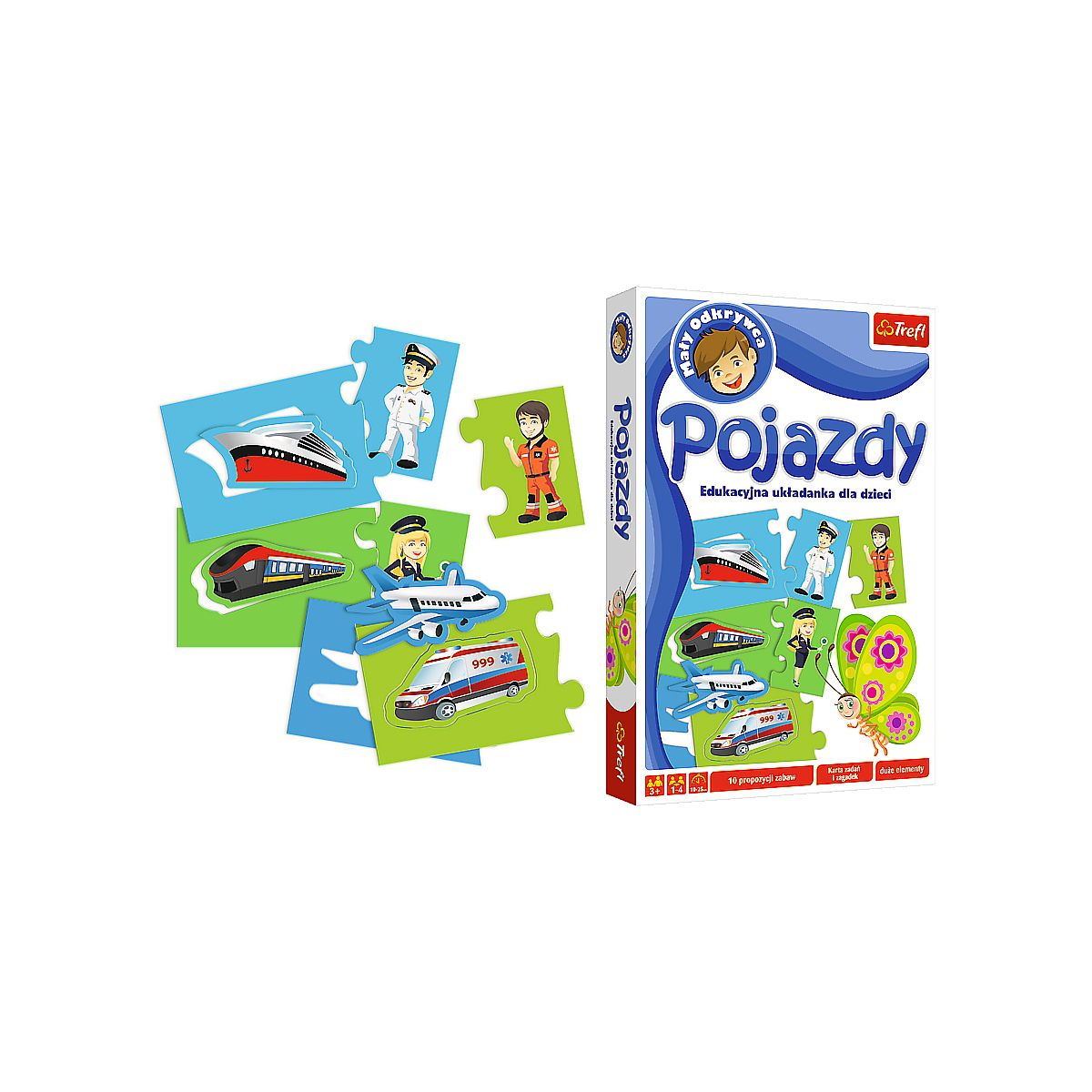 Gra edukacyjna Trefl Pojazdy - Mały odkrywca (01596)
