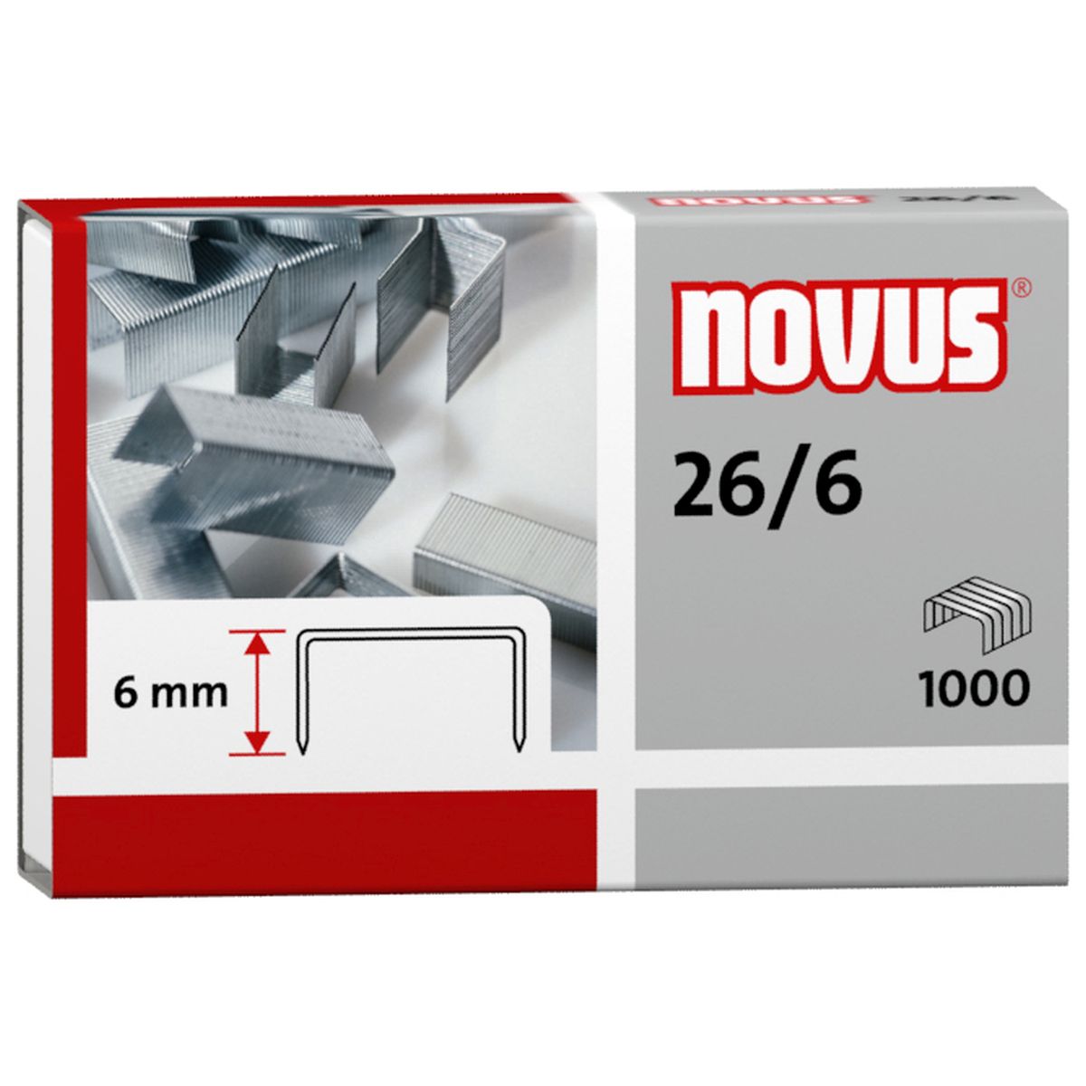 Zszywki 26/6 Novus 1000 szt (26/6)