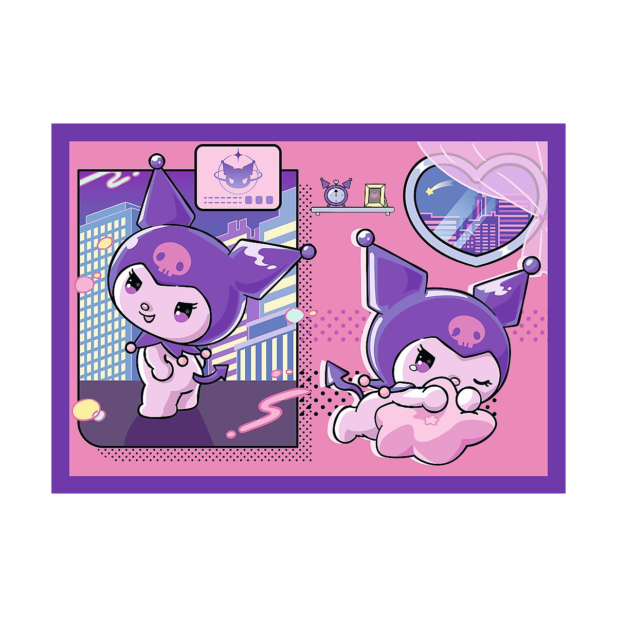 Puzzle Hello Kitty Dzień Kuromi 4w1 el. Trefl (34676)