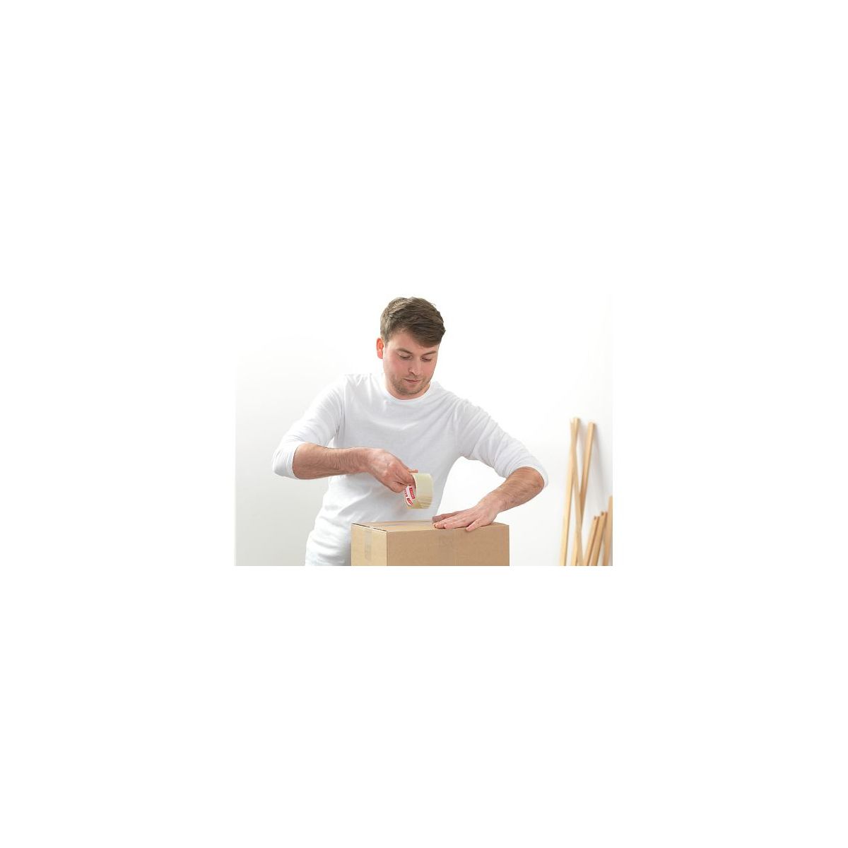 Taśma pakowa Tesa Basic 50x66 [mm x m] przezroczysta (58570-00000-00)