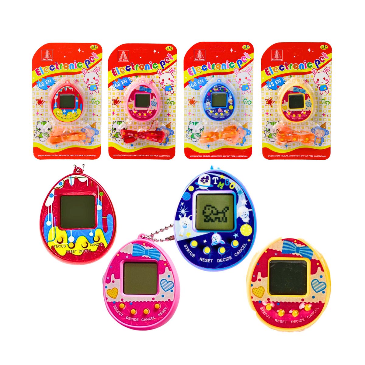 Gra elektroniczna Lean Tamagotchi Wirtualne Zwierzątko Jako Smycz Mix (24966)
