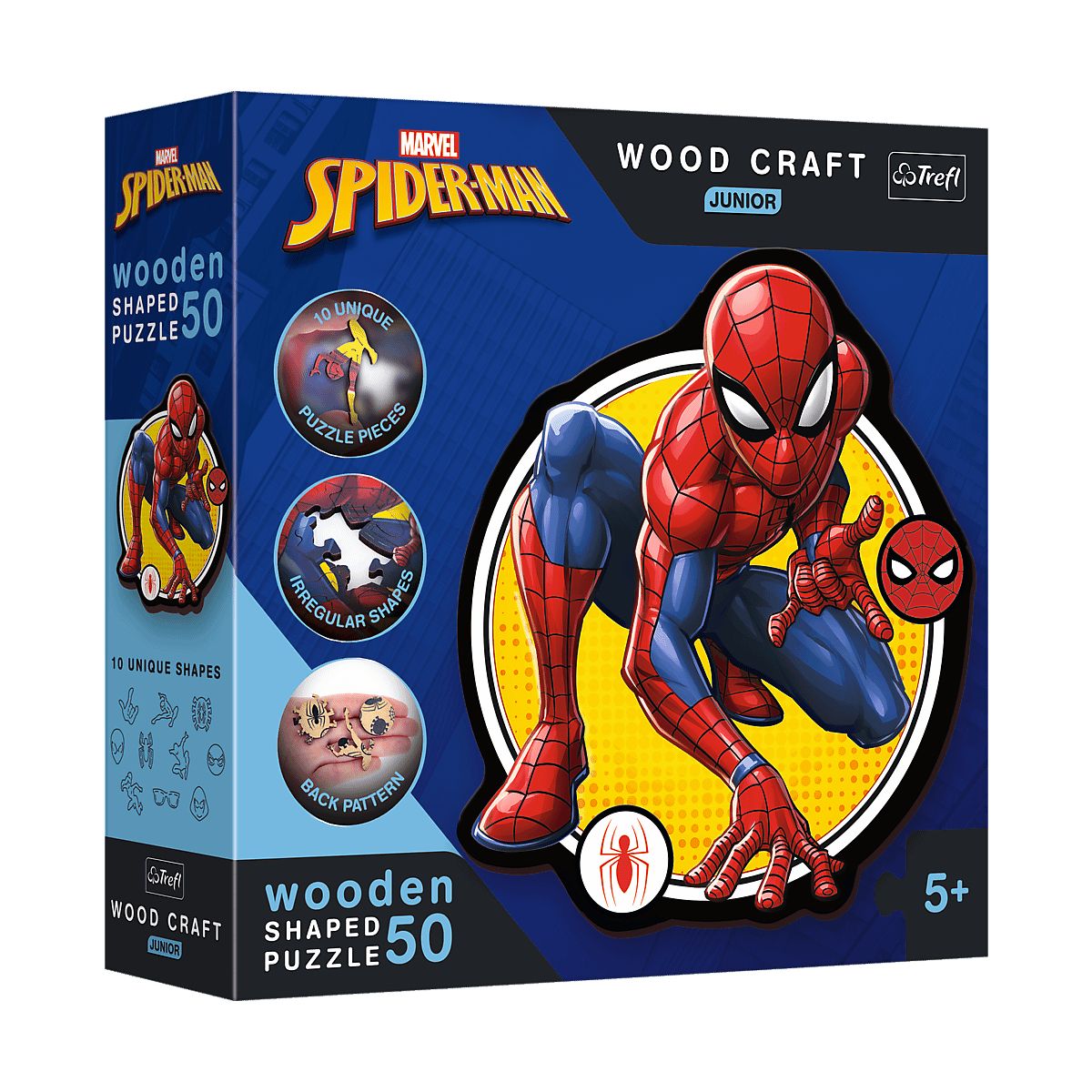 Puzzle Trefl Spiderman Drewniane Moc 50 el. (20204)