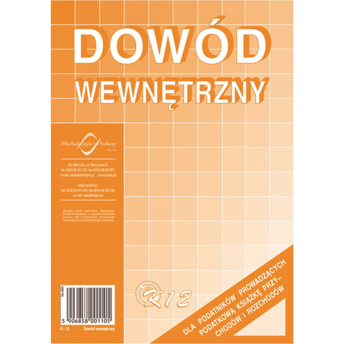 Druk offsetowy Michalczyk i Prokop Dowód wewnętrzny A5 A5 40k. (K-12)