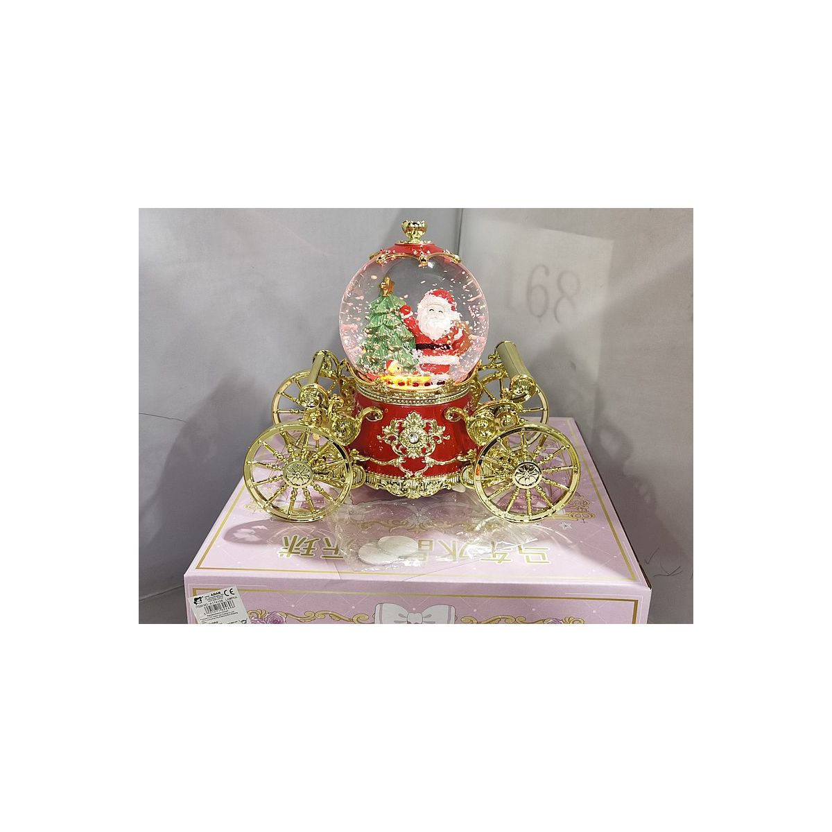 Lampion świąteczny LED karoca 21cm Adar (624696)