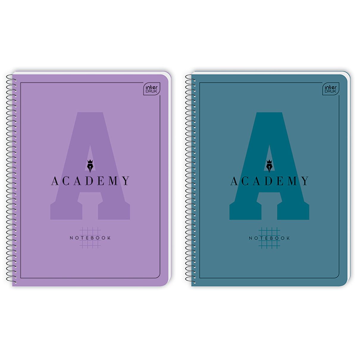 Kołozeszyt (kołobrulion) Interdruk ACADEMY Hybry A4+ 80k. 90g krata